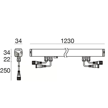 XENIA_W PRO - Built-in outdoor aluminium LED light bar by Linea Light Group - view 3